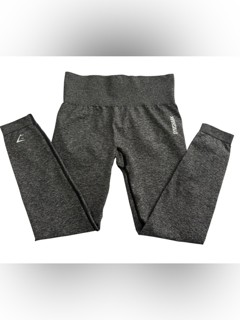 GYMSHARK Dark Gray Adapt Marl Compression Workout Leggings Women’s Size Large